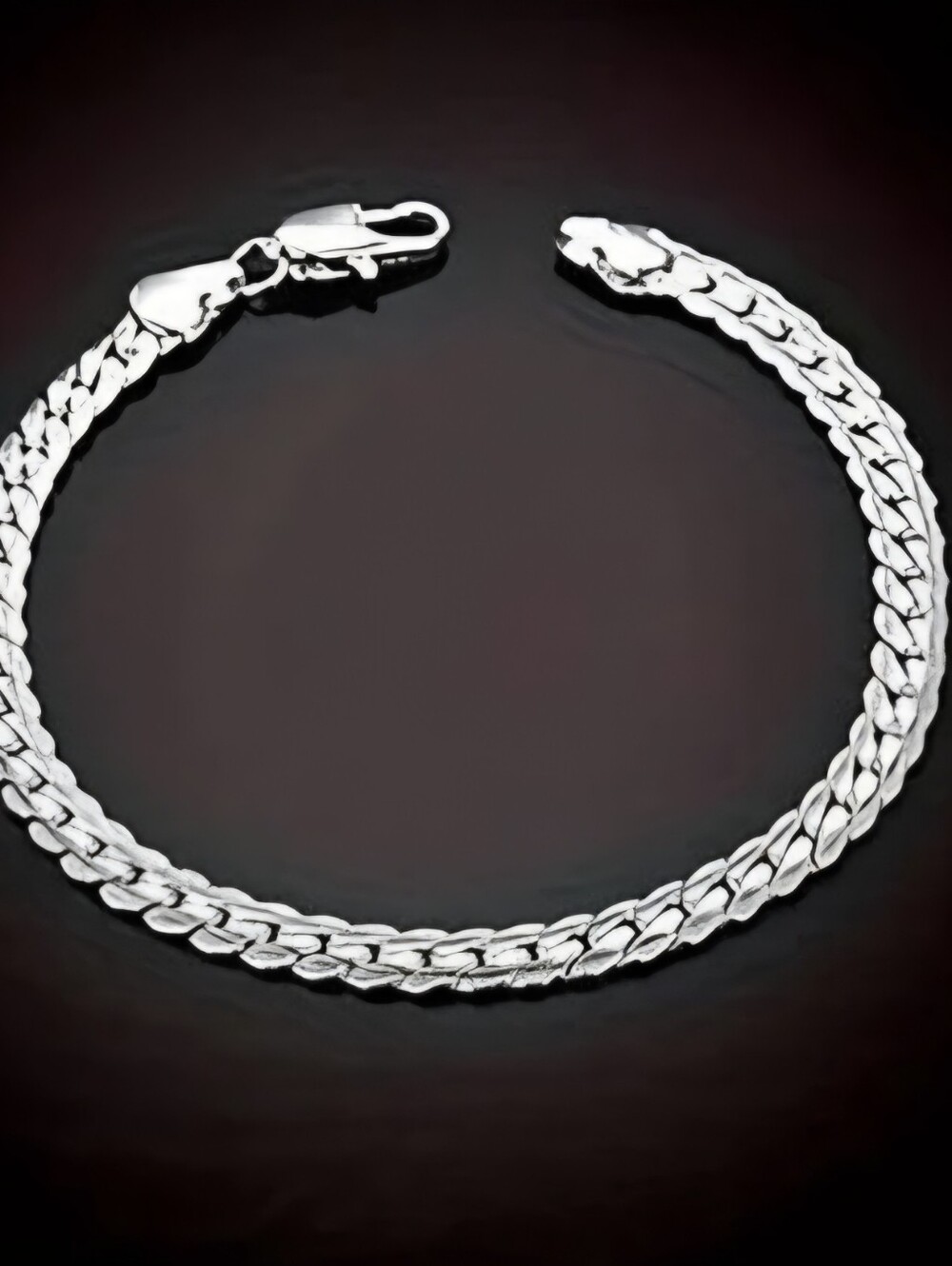 Solid Italian 925 Sterling Silver Twist Bracelet